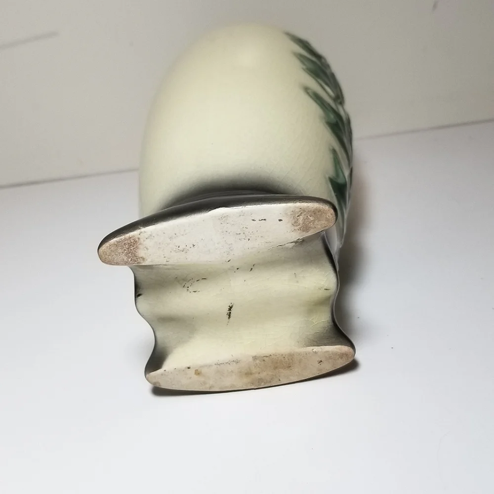 Vintage Royal Copley cream with green ivy ceramic vase Orignal Sticker